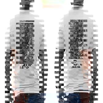 Albrecht Dürer Durer クリスチャンアート メランコリア ホワイト 長袖tシャツ メンズTシャツ バックプリント - Kawaiitshirt