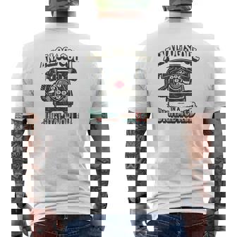 Alma Analógica En Un Mundo Digital Nostalgia Telefónica Rotativa Camiseta Hombre Estampado Espalda - Regaloses