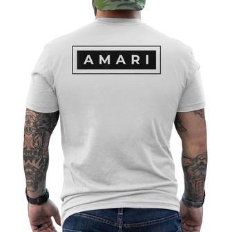 Amari First Name And Surname Men's T-shirt Back Print - Thegiftio UK