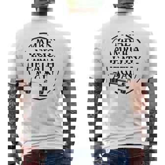 Make America Healthy Again Fitness Workout Men's Back Print T-Shirt - Monsterry