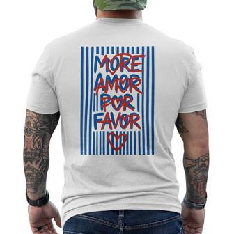 More Amor Por Favor Spanish Love Quote Men's T-shirt Back Print - Monsterry