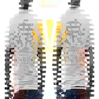 Asheville NC Sunny Asheville North Carolina Tank Top Men's Back Print T-Shirt | Mazezy