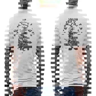 ATV Quad Rider Goat Tee 4x4 Mudder Trail Off-Road Men's Back Print T-Shirt | Mazezy