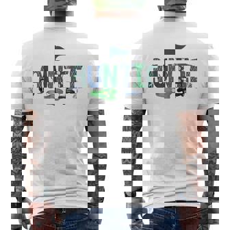 Auntie Of The Birthday Boy Hole In One Golf Sport Matching Men's T-shirt Back Print - Thegiftio