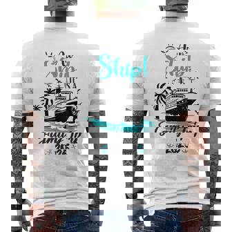 Aw Ship It's A Family Trip 2025 Family Cruise Vacation Men's T-shirt Back Print | Mazezy