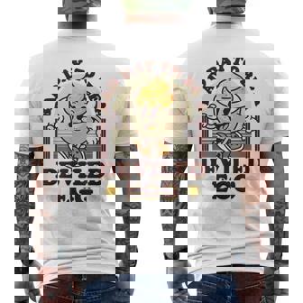 Bad Day To Be a Deviled Egg Thanksgiving Eggs Dinner Men's Back Print T-Shirt | Mazezy