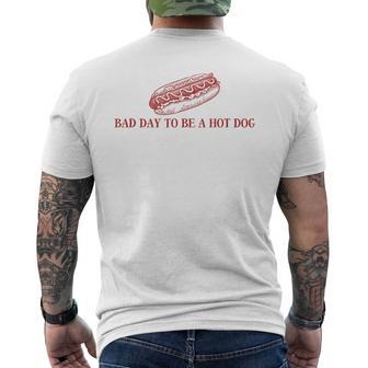 Bad Day To Be A Hot Dog Lover 4Th Of July Independence Day Men's T-shirt Back Print | Mazezy