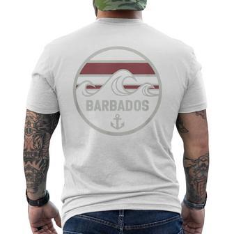 Barbados Graphic Souvenirs Men's Back Print T-Shirt | Mazezy