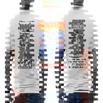 Baseball Astronaut Outer Space City Galaxy Science Mars Men's Back Print T-Shirt | Mazezy