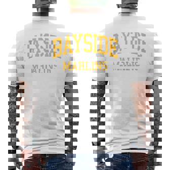 Bayside High School HS Virginia Beach VA Retro Sports Tank Top Men's Back Print T-Shirt | Mazezy