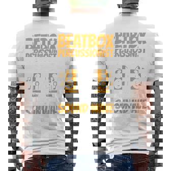 Beatboxer Rapper Hip-Hop Music Beat Musician Kids Beatboxing Men's Back Print T-Shirt | Mazezy