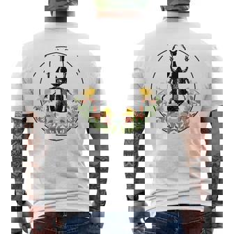 Beetle Entomology Coleopterology Bug Insect Floral Flower Men's Back Print T-Shirt | Mazezy