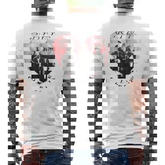 Beetle Juice Grief Collective Heart Men's Back Print T-Shirt | Mazezy