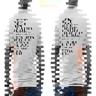 Best Bearded Bear Lovin Cat Dad Ever Tank Top Men's Back Print T-Shirt | Mazezy