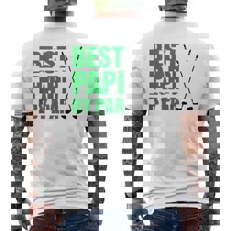 Best Papi By Par Spanish Father Golfer Pun Tank Top Men's Back Print T-Shirt | Mazezy