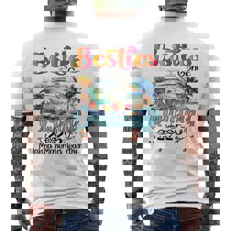 Besties Gone Cruising Cruise 2025 Friends Vacation Matching Men's T-shirt Back Print - Monsterry