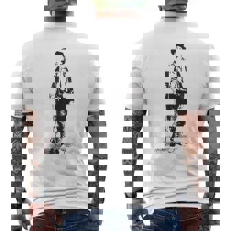 Billy Kid ガンスリンガー ガンファイターヒストリーワイルドウェストギフト メンズTシャツ バックプリント - Kawaiitshirt