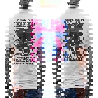 Bisexual Bi Pride Flag LGBTQ Both Both Is Good Men's Back Print T-Shirt | Mazezy