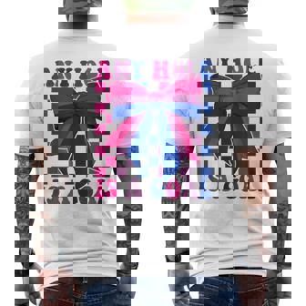 Bisexual Bi Pride Flag LGBTQ Any Hole Is A Goal Men's Back Print T-Shirt | Mazezy