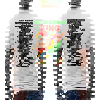 Bissau-Guinean Flag Pride Dab Boy For Boys Kids Men's Back Print T-Shirt | Mazezy