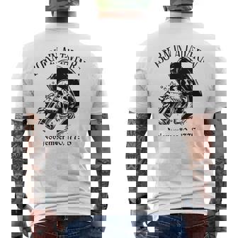 Born At Taverns November 10 1775 Birthplace Men's Back Print T-Shirt | Mazezy