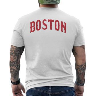 Boston Throwback Classic Men's T-shirt Back Print | Seseable CA