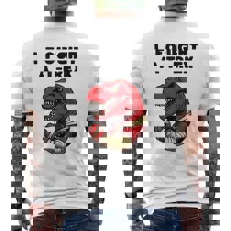 Broken Arm Recovery T-Rex Kids Boys Dinosaur Men's Back Print T-Shirt | Mazezy