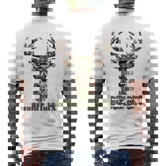 Bruh I'm Double Digits 10Th Birthday Deer 10 Year Old Boys Men's T-shirt Back Print - Monsterry