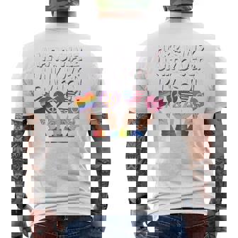 Building Bridges Unity Together For Better Future Premium Men's Back Print T-Shirt | Mazezy