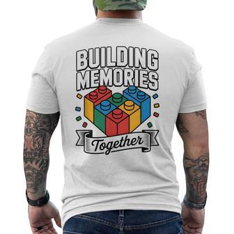 Building Memories Blocks Building Master Builder Bricks Toys Men's T-shirt Back Print - Monsterry