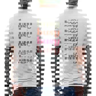 Busy Inspire Motive Positive Words Affirm Inspirational Men's Back Print T-Shirt | Mazezy