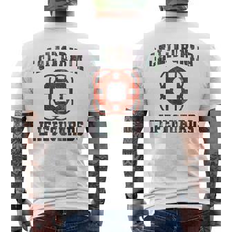 California Lifeguards Beach Cruise Lifeguards Swim Men's Back Print T-Shirt | Mazezy