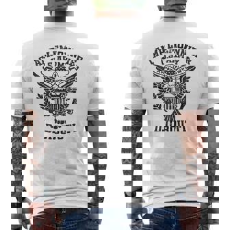 Camp Lemonnier Djibouti Military Base Veteran Vintage Men's Back Print T-Shirt | Mazezy