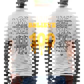 I Can't Believe Its Been 100 Days Honey Bee Men's Back Print T-Shirt | Mazezy