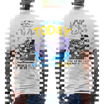 Can't Work Today My Arm Is In A Cast Fisherman Fishing Men's Back Print T-Shirt | Mazezy