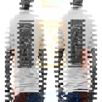 Carpenter Tarot Card Carpenter Handyman Woodworking Men's Back Print T-Shirt | Mazezy