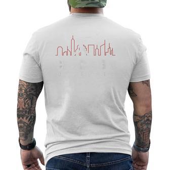 Chicago Baseball Vintage Minimalist Retro Baseball Lover Men's T-shirt Back Print - Thegiftio UK