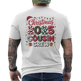 Christmas 2025 Cousin Crew Family Matching Pajamas Men's T-shirt Back Print - Thegiftio UK