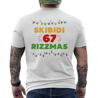 Christmas 67 Skibidi Rizzmas Xmas Rizz Gen Z Slang 6 7 Men's T-shirt Back Print - Thegiftio UK