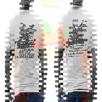 Christmas Calories Don’T Count Retro Xmas Baking Tri-Blend Men's T-shirt Back Print - Seseable