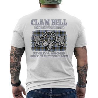 Clan Bell Scottish Bell Surname Men's T-shirt Back Print - Thegiftio UK