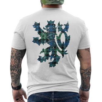 Clan Campbell Tartan Scottish Family Name Scotland Pride Men's T-shirt Back Print - Thegiftio