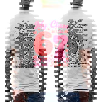 My Class Is Full Of Sweet Heart 67 Teachers Valentine's Day Men's Back Print T-Shirt | Mazezy