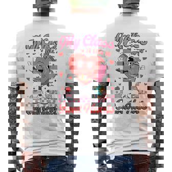 My Class Is Full Of Sweet Hearts Teachers Valentine's Day Men's Back Print T-Shirt | Mazezy