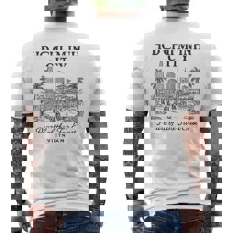 Classic Ho Chi Minh City Vietnam Asia Landmark Travel Art Men's Back Print T-Shirt | Mazezy