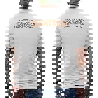 Classic Tennessee TN State Varsity Style Orange Men's Back Print T-Shirt | Mazezy