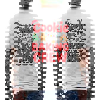 Cookie Baking Crew – Cute Gingerbread Christmas Baking Men's T-shirt Back Print - Monsterry