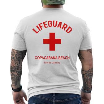 Copacabana ビーチライフガード メンズTシャツ バックプリント - Kawaiitshirt
