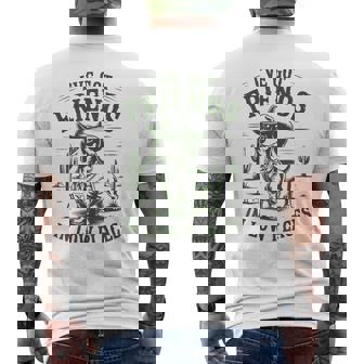 Cowboy Dachshund I've Got Friends In Low Places Weiner Men's T-shirt Back Print - Monsterry