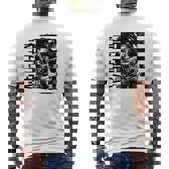 Cowboy Whittling Wood Dark Western Art Outfit Premium Men's Back Print T-Shirt | Mazezy